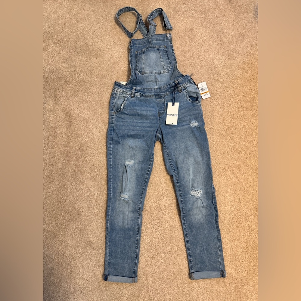 Wallflower Denim Overalls, Juniors Size Small (S)